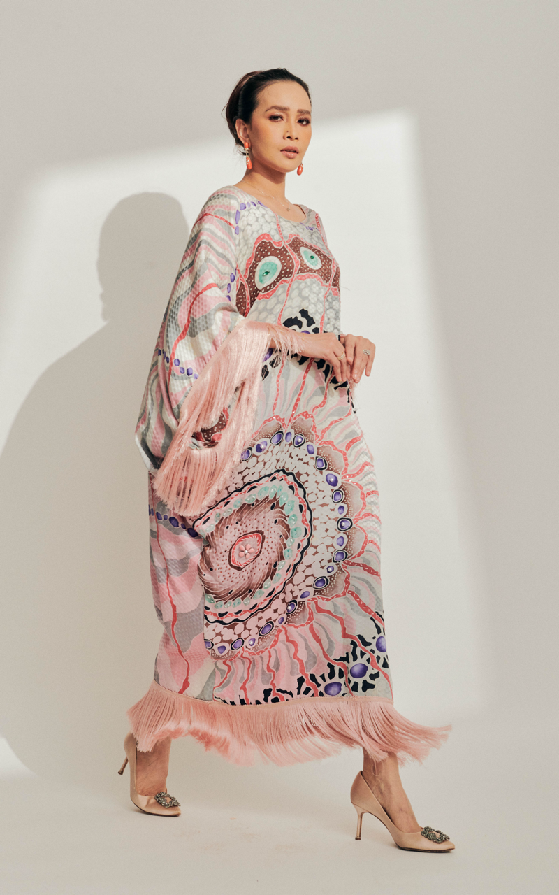 Batik Tulis Dress with Tassel