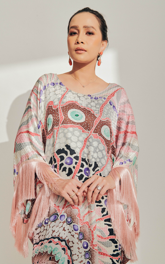 Batik Tulis Dress with Tassel
