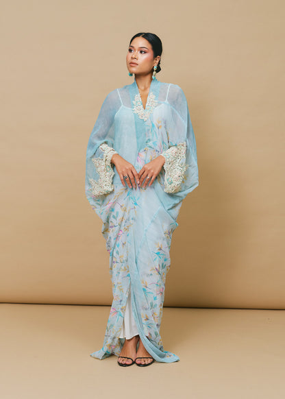 Baby Blue Asymmetrical Dress
