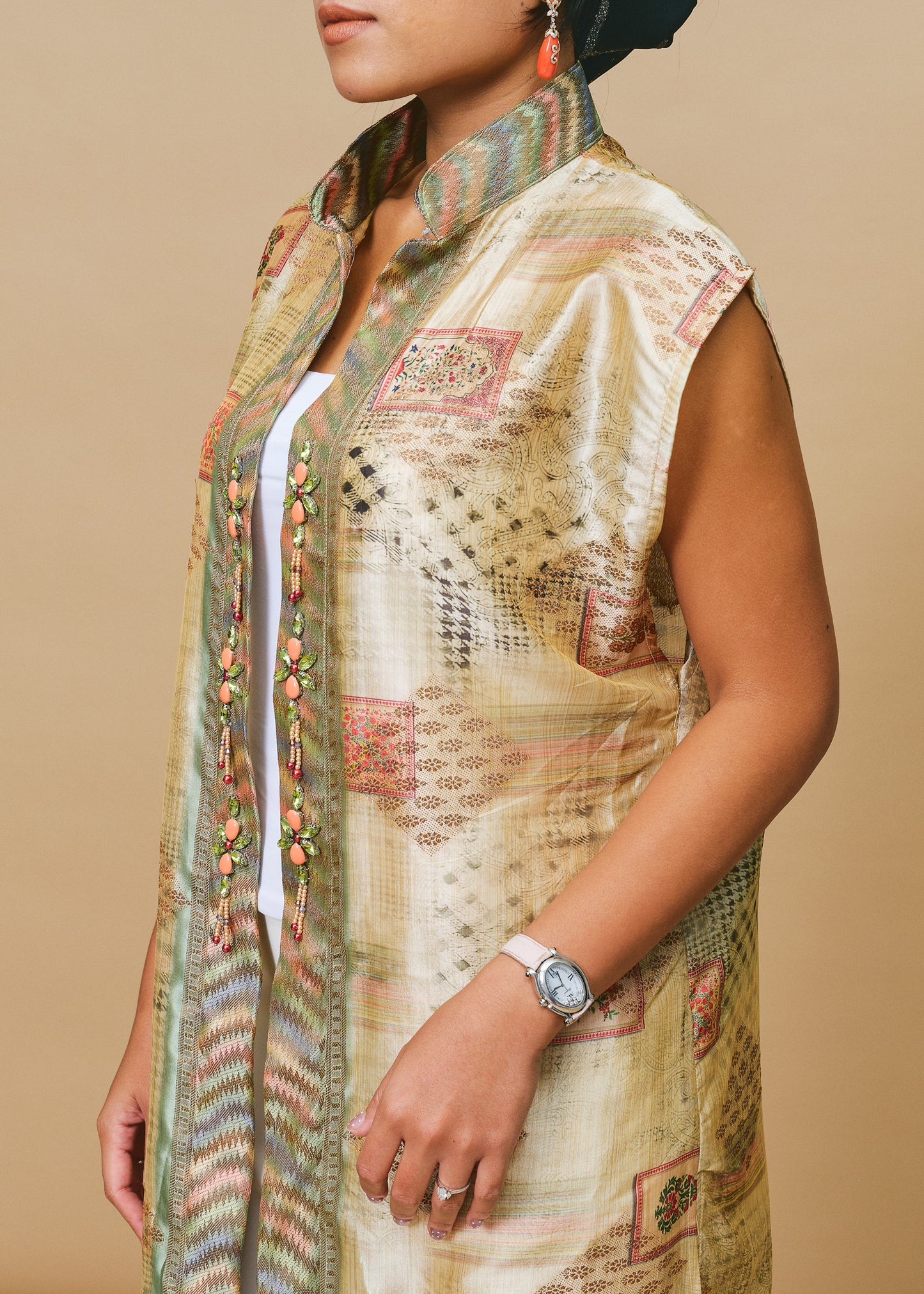 Sleeveless Cardigan Dress