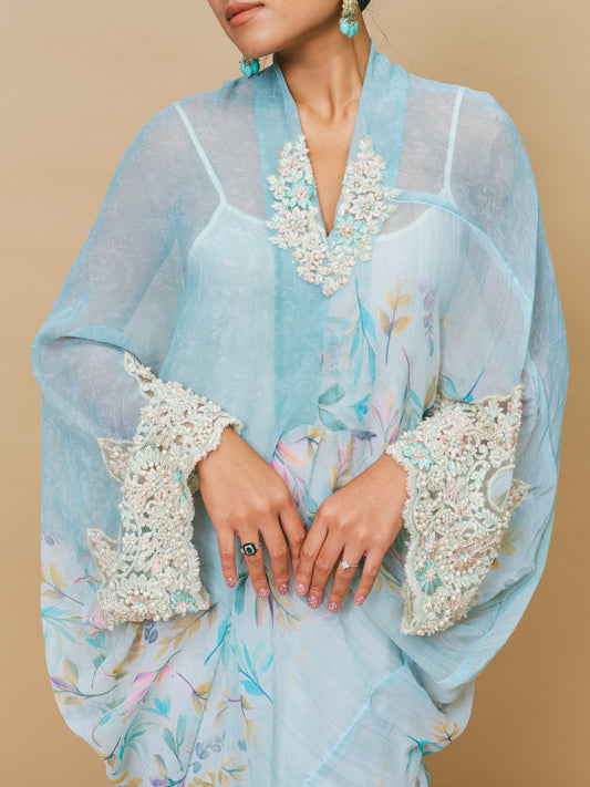 Baby Blue Asymmetrical Dress