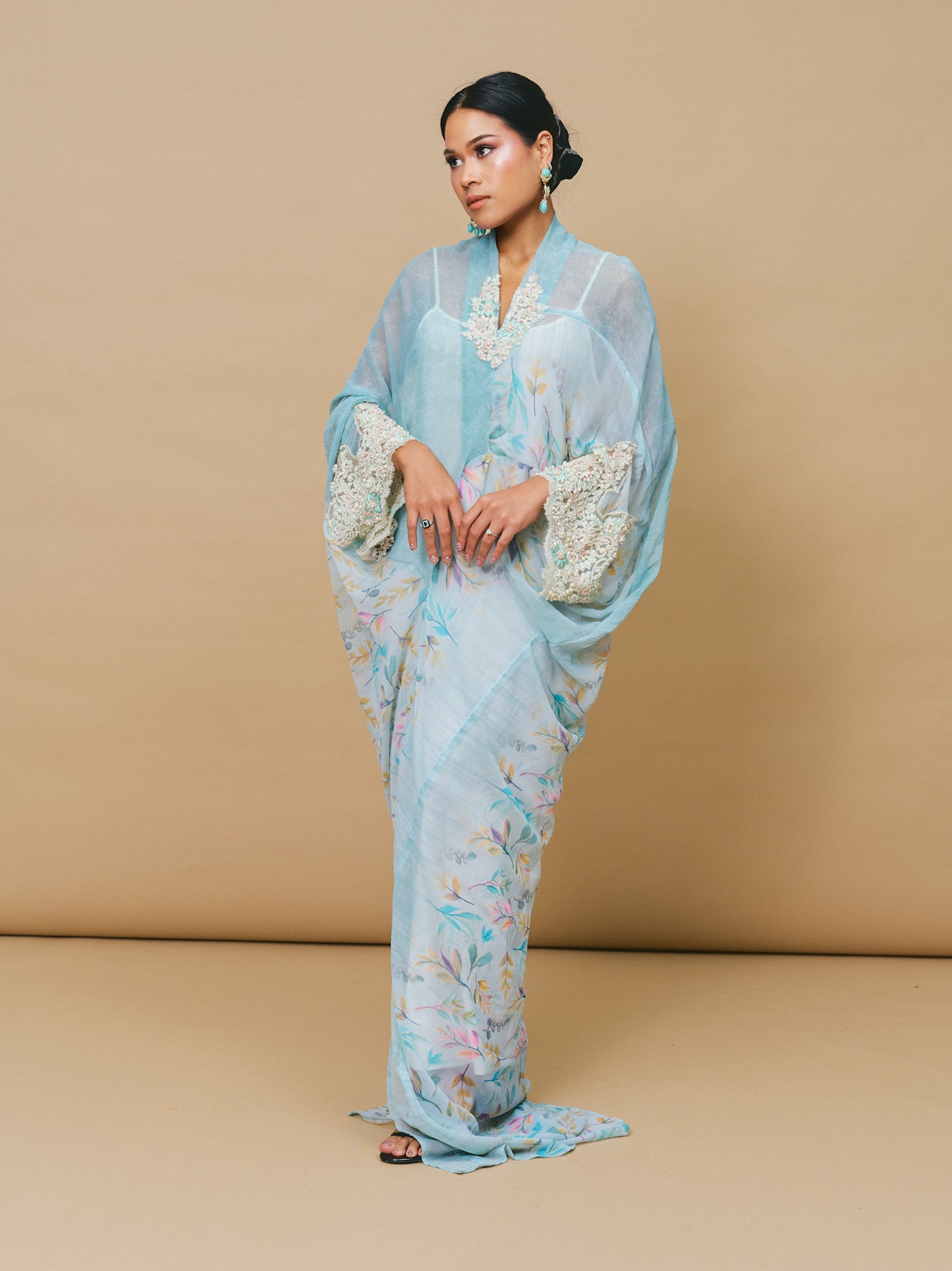 Baby Blue Asymmetrical Dress