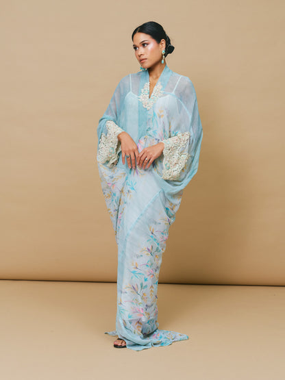 Baby Blue Asymmetrical Dress