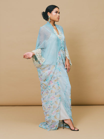 Baby Blue Asymmetrical Dress