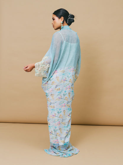 Baby Blue Asymmetrical Dress