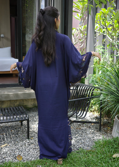 Multicoloured Chiffon Silk Outerwear with Tassels