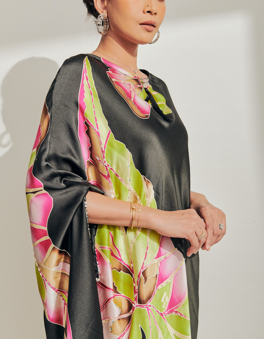 Asymmetrical Batik Silk Dress